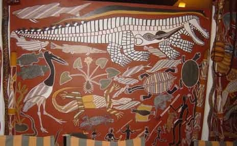 fresque de la salle à manger